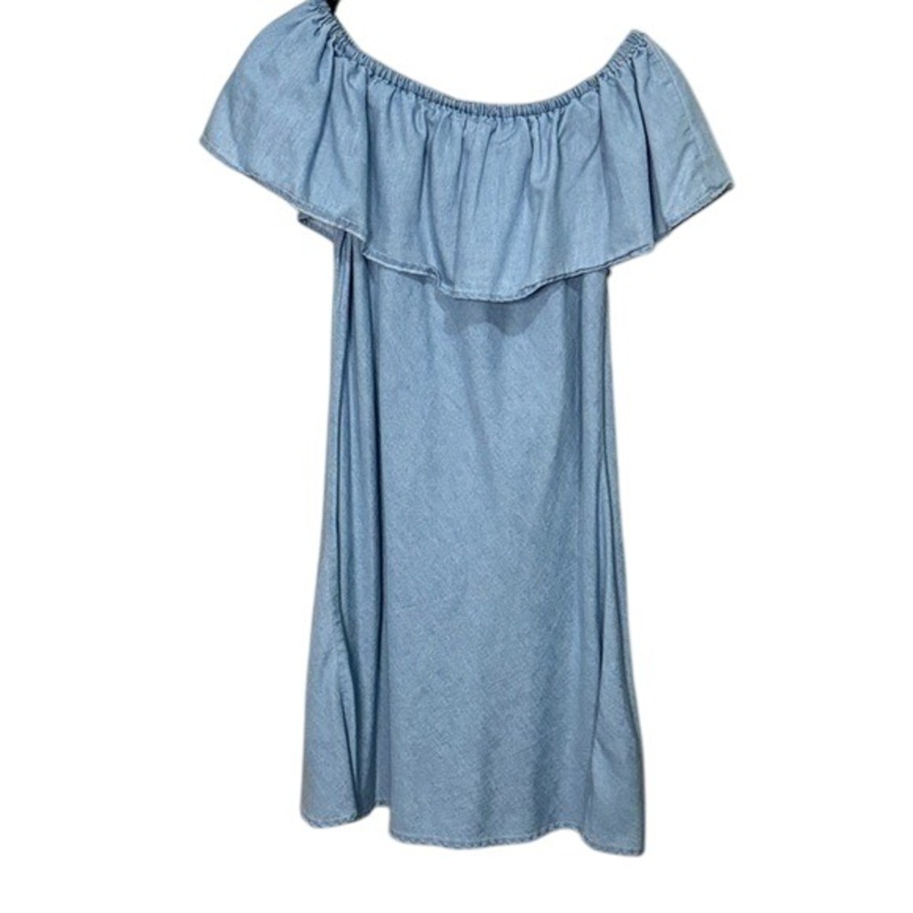 Charlotte Russe Blue Off The Shoulder Dress Womens Small Casual